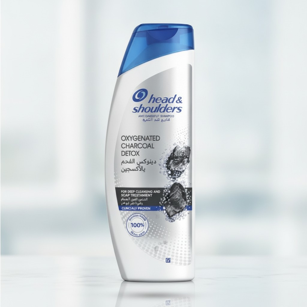 Head & Shoulders Shampoing Antipelliculaire Detox Charbon - 600ml - Marjane Mall - Image 2
