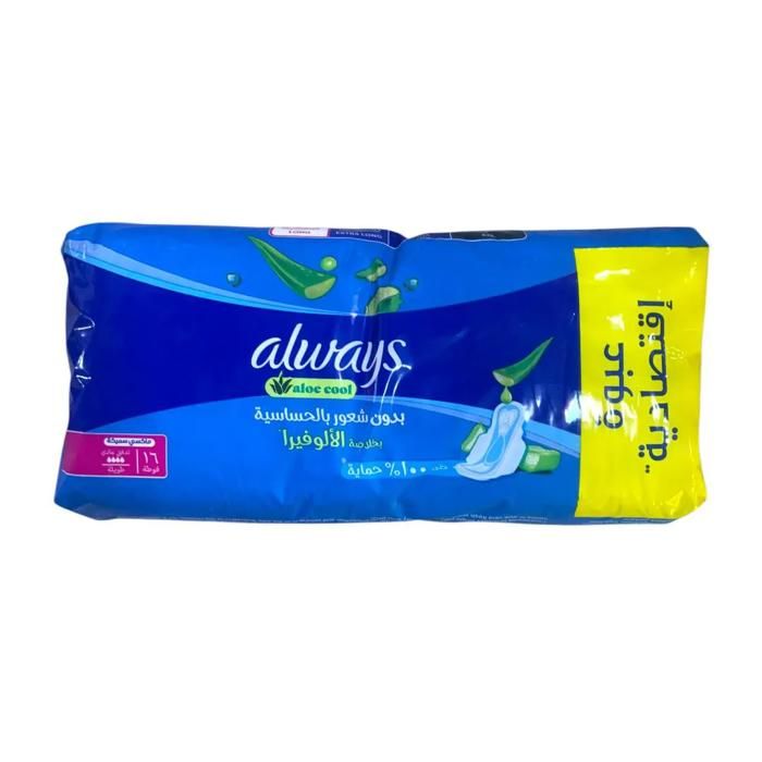 Always Serviettes Hygiéniques Maxi Epaisses 3en1 Long - 18 unités