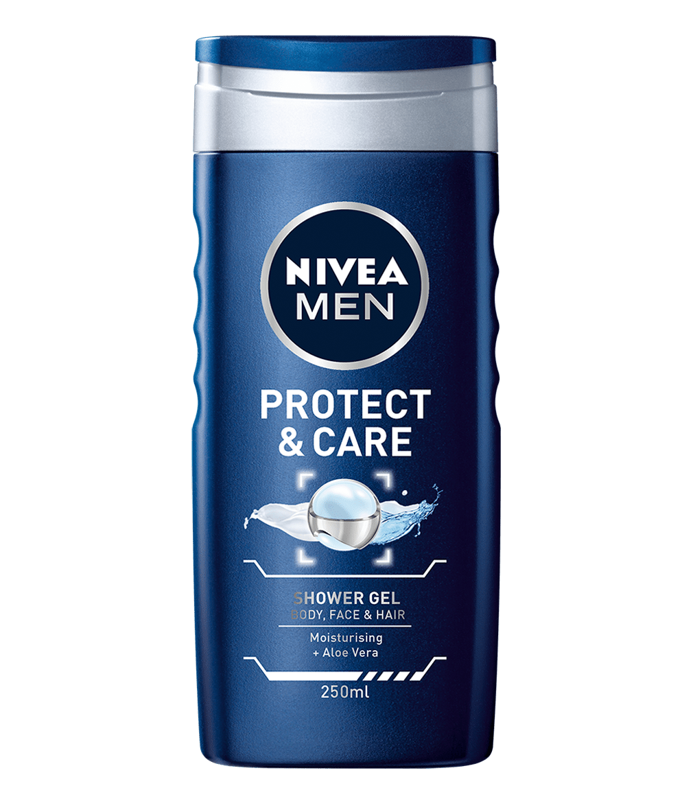 NIVEA MEN, Gel douche 3en1 Protect & Care, 250ml