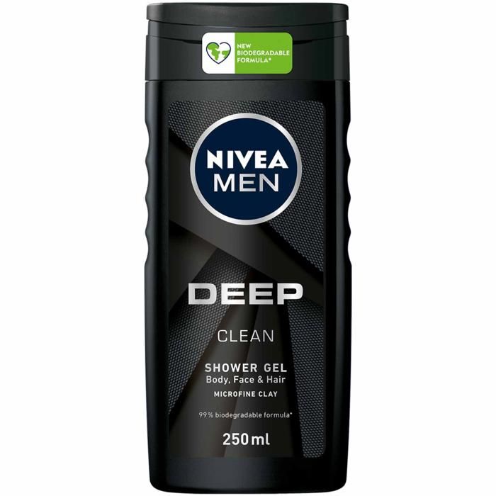 NIVEA MEN, Gel douche DEEP, 250ml