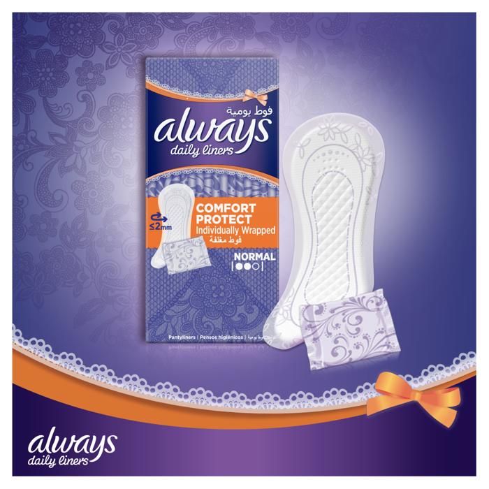 Always Protège-slips Singles To Go Normal - 20 unités