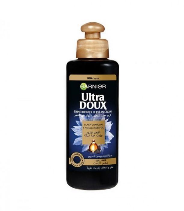 Ultra Doux -  Soin sans rinçage purification et brillance Charbon et Nigelle pour cheveux gras - 200ml