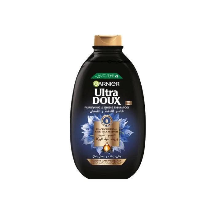 Ultra Doux - Shampooing au charbon noir et huile de nigelle 400ML