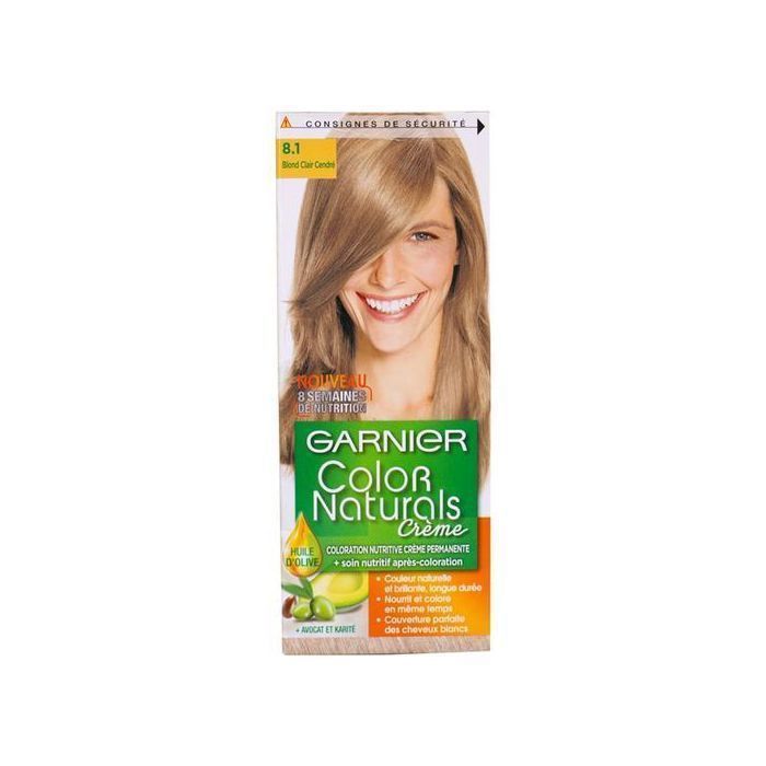 Color Naturals - Crème colorante permanente BLOND CLAIR REFLET CENDRE 8.1