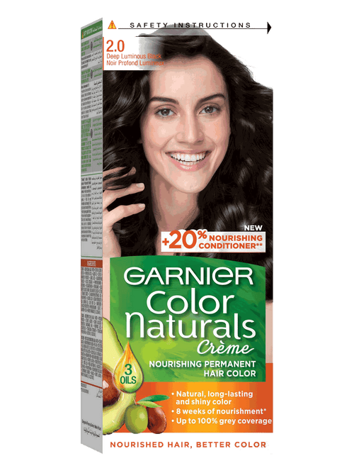 Color Naturals -  Crème colorante permanente   NOIR LUMINEUX 2