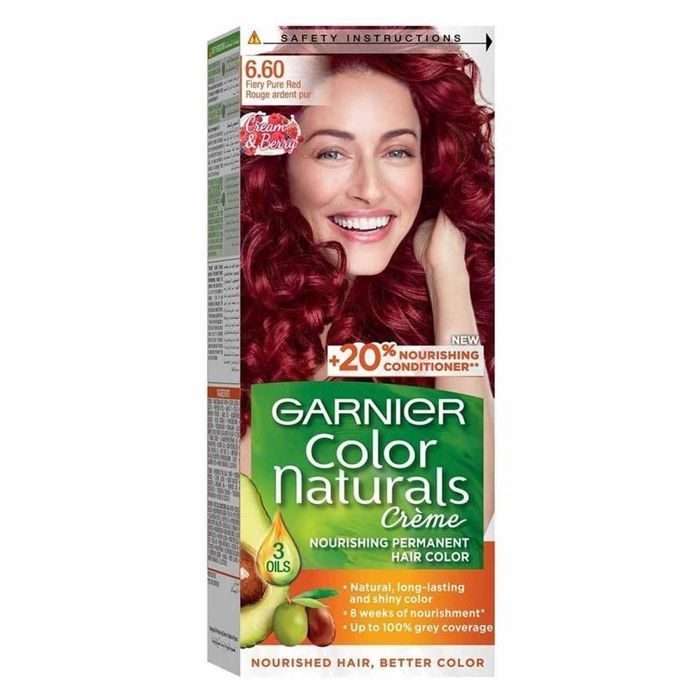 Color Naturals -  Crème Colorante Permanente   Rouge Ardent Pur 6.60