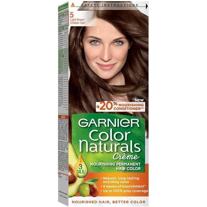 Color Naturals -  Crème colorante permanente   CHATAIN CLAIR 5