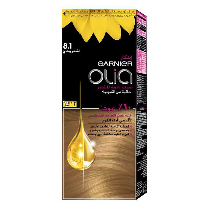 Garnier Olia  8.1  Blond  cendré