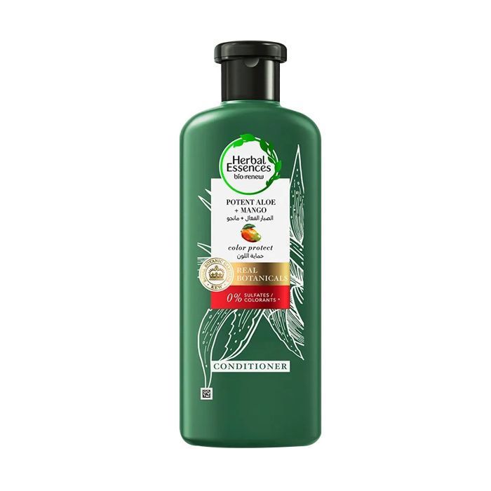 Herbal Essences Après-Shampoing Sans Sulfates Fortifiant à l'Aloe Vera et Bambou - 400ml