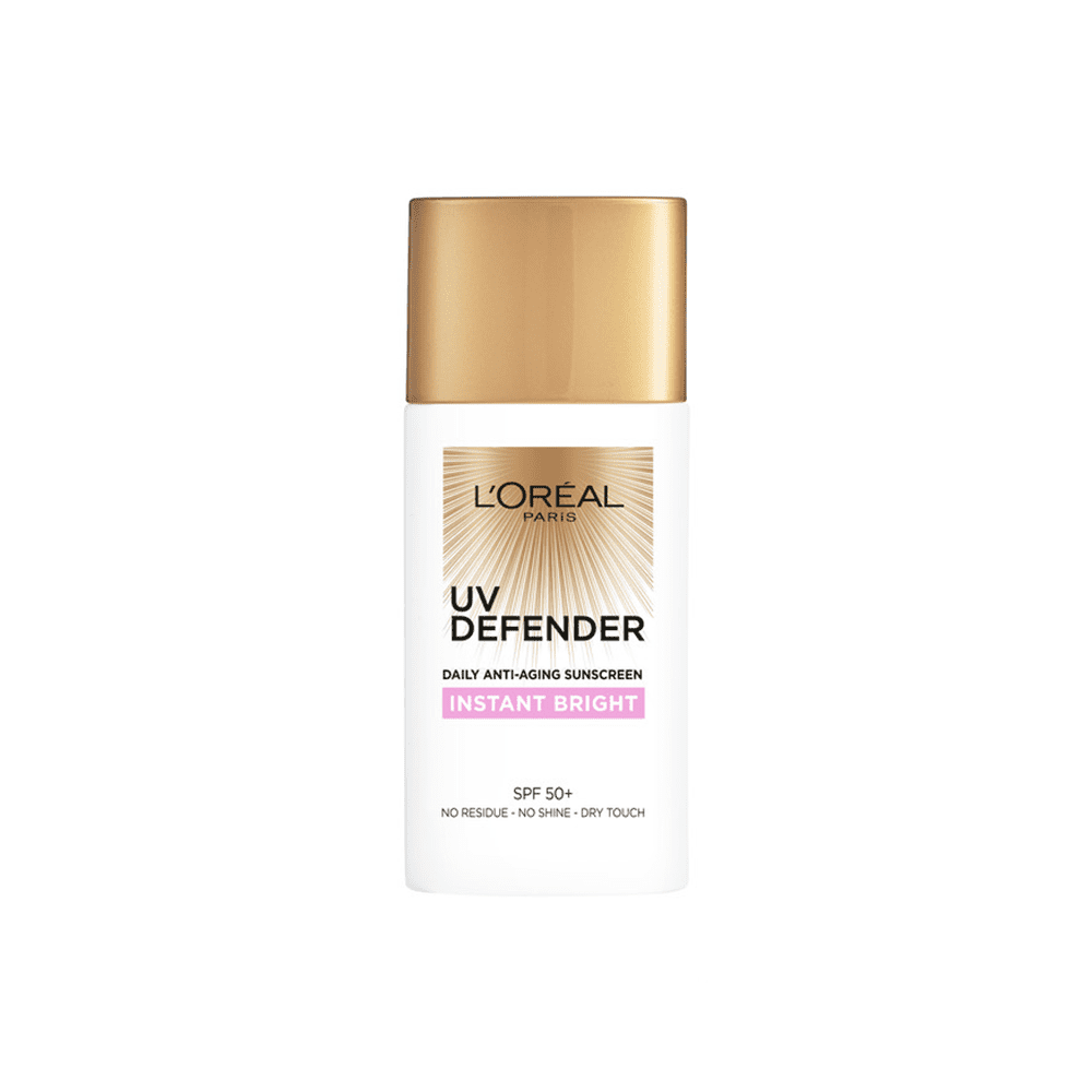 UV Defender -  Photoprotection quotidienne illuminante à la vitamine B3 SPF 50+ Instant Bright