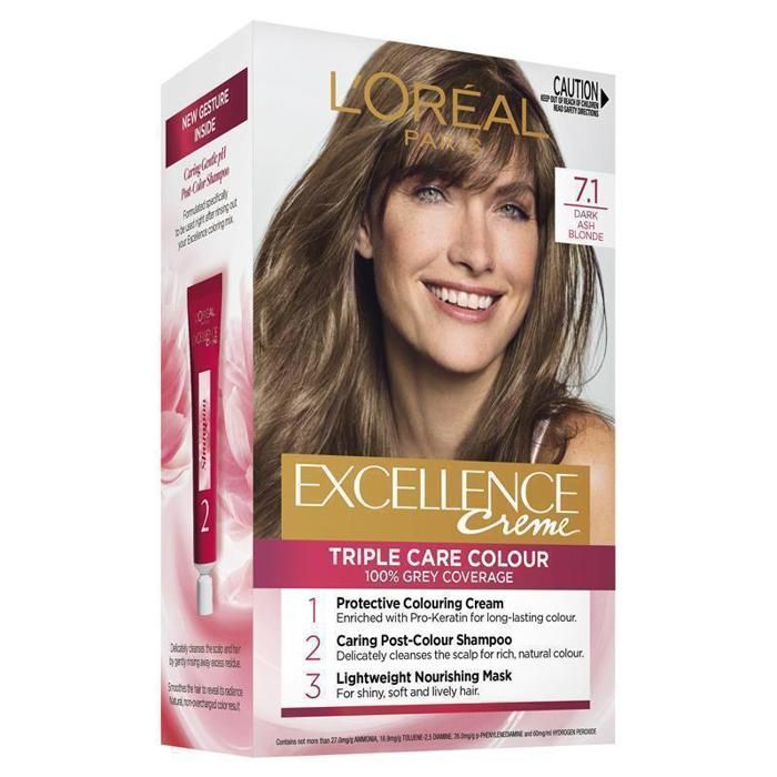 L'Oréal Paris Excellence -  Crème coloration permanente Triple Soin   7.1 BLOND CENDRE