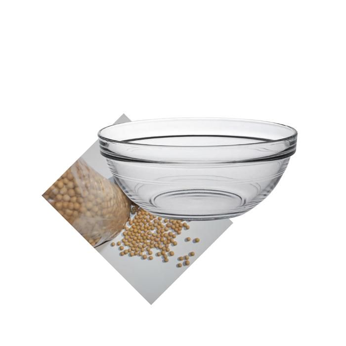 BOL EN VERRE CLAIR- D 23.0CM  H 10.5CM  . 2.10L