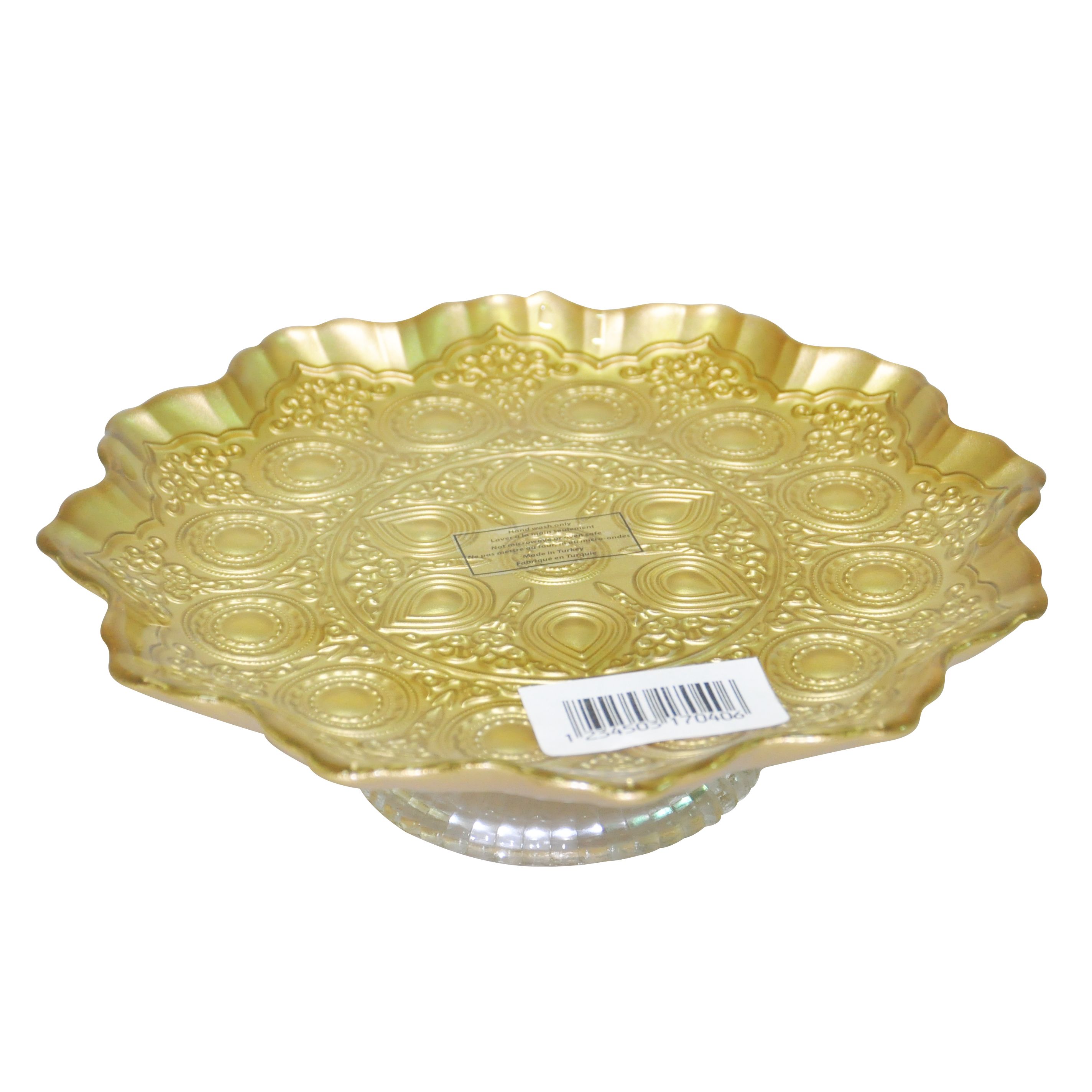 SERVITEUR GATEAU A PIED ARINNA DORE 21CM