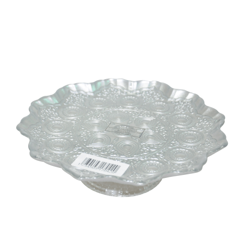 SERVITEUR GATEAU A PIED ARINNA ARGENTE 21CM