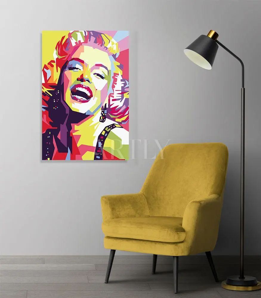 Tableau décoratif Marilyn Monroe L40 x H60 cm imprimé sur canvas en toile artistique