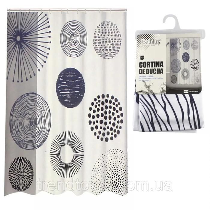 Rideau douche 180x200 bathlux feu d artifice 100 polyester