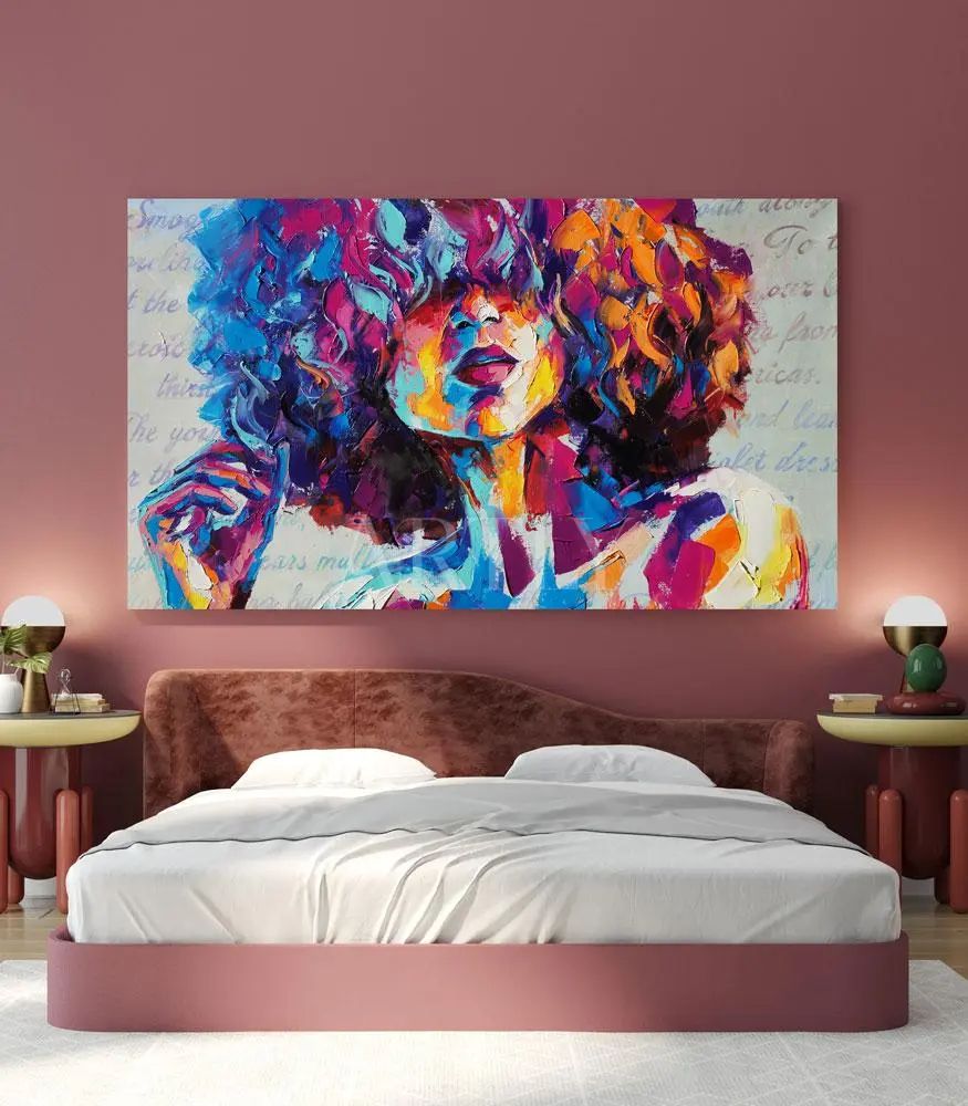Tableau décoratif Louise L60 x H40 cm imprimé sur bâche enduite