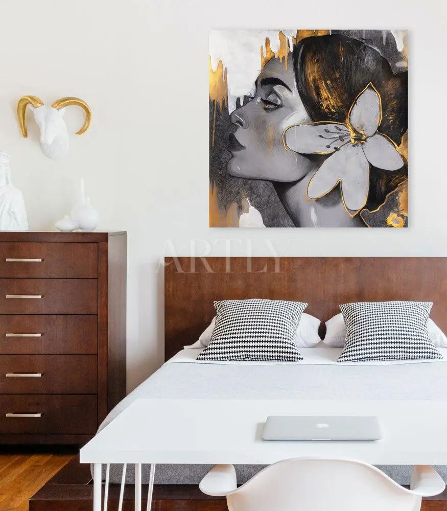 Tableau décoratif Fantastic woman L40 x H40 cm imprimé sur bâche enduite