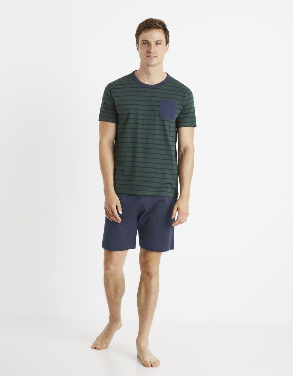 Pyjama manches courtes et short 100% coton