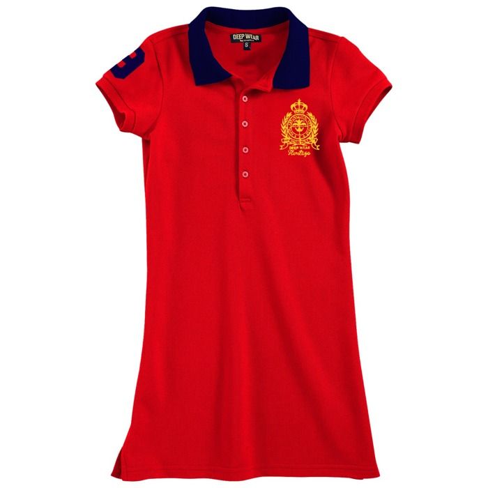 ROBE POLO SOLID BASIC RED