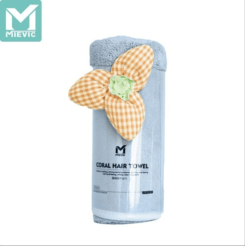 Serviette pour cheveux en corail