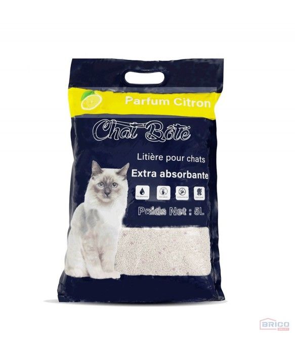 Litière pour chat absorbante chat botté (5L) CITRON