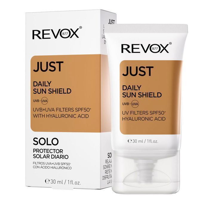 JUST DAILY SUN SHIELD UVA+UVB FILTERS SPF50+ WITH HYALURONIC ACID, 30 ml