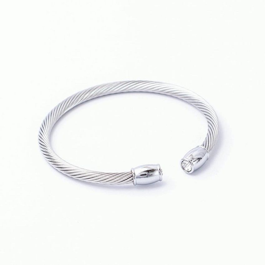 Bracelet Mirroir en Acier Inoxydable - Argenté + Boite Cadeau