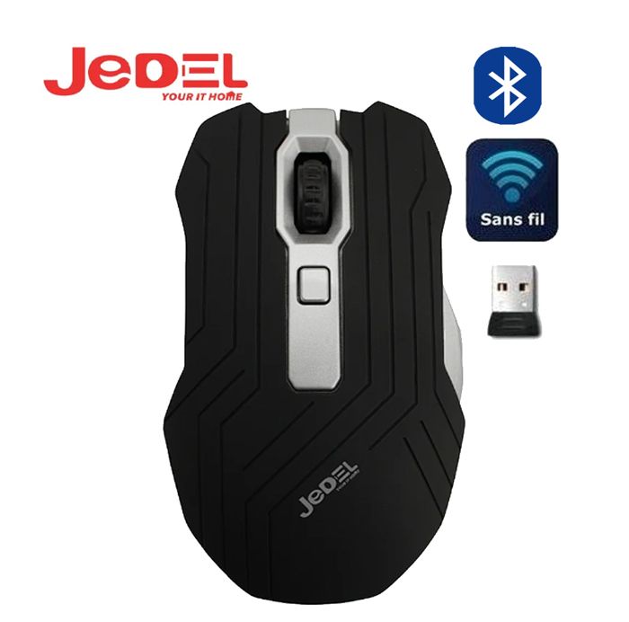 SOURIS JEDEL W750 optique sans fil 2.4Mhz avec Nano Recepteur pour ordinateur ou portable