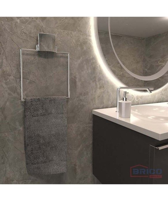 PORTE SERVIETTE CARREE CHROMEE