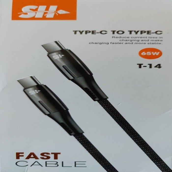 CABLE SH T-14 TYPE-C TO TYPE-C 65W