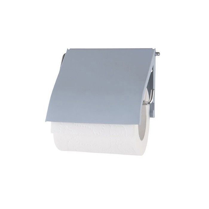 Porte-papier WC - N/A - Lavande - Métal soft touch - 12.5x13 cm - Compact et pratique