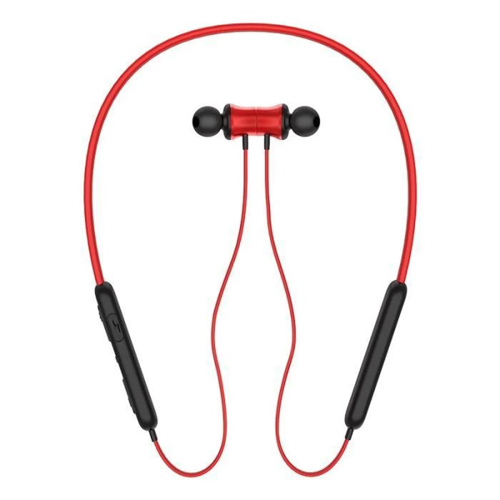 Ecouteurs Sport Bluetooth Avec Microphone Noir Rouge
