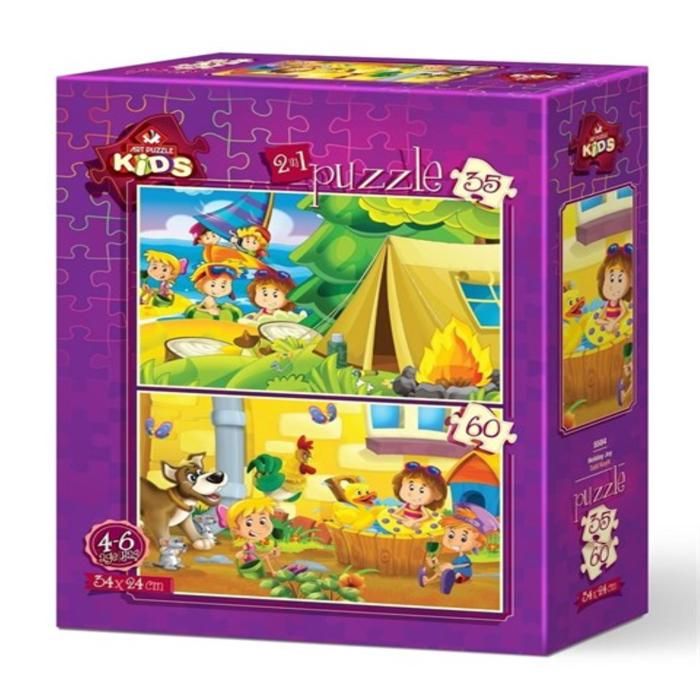 PUZZLE 35p+60p    les vacances
