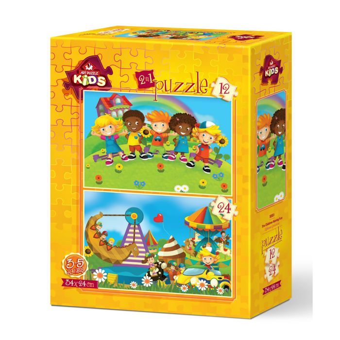 PUZZLE 12p+24p enfants en joie