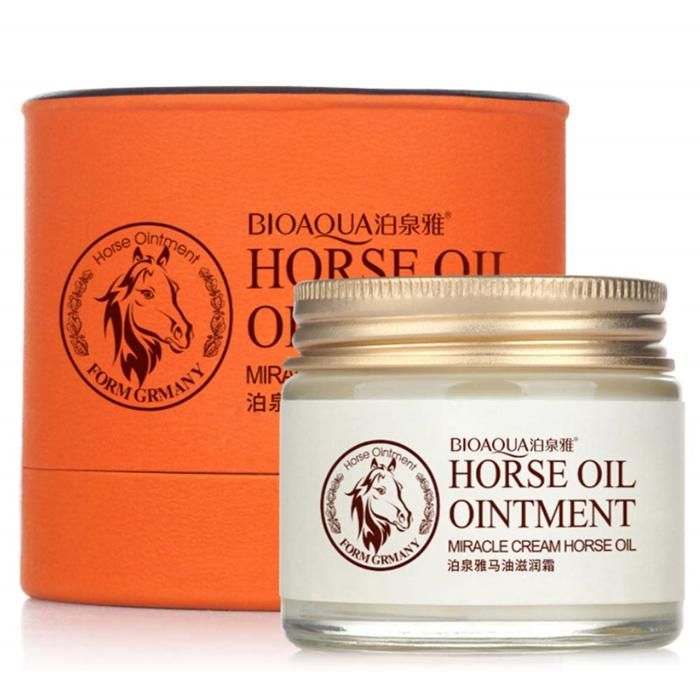 Crème à l'huile de cheval pour les soins de la peau Formule 100% naturelle