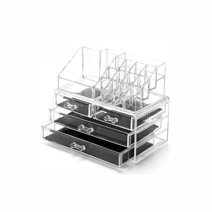 ORGANISATEUR MAQUILLAGE ACRYLIQUE TRANSPARANT REF 6704T