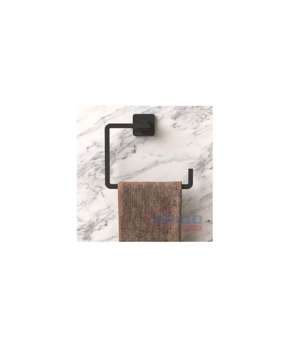 Porte-serviette en aluminium - Noir mat