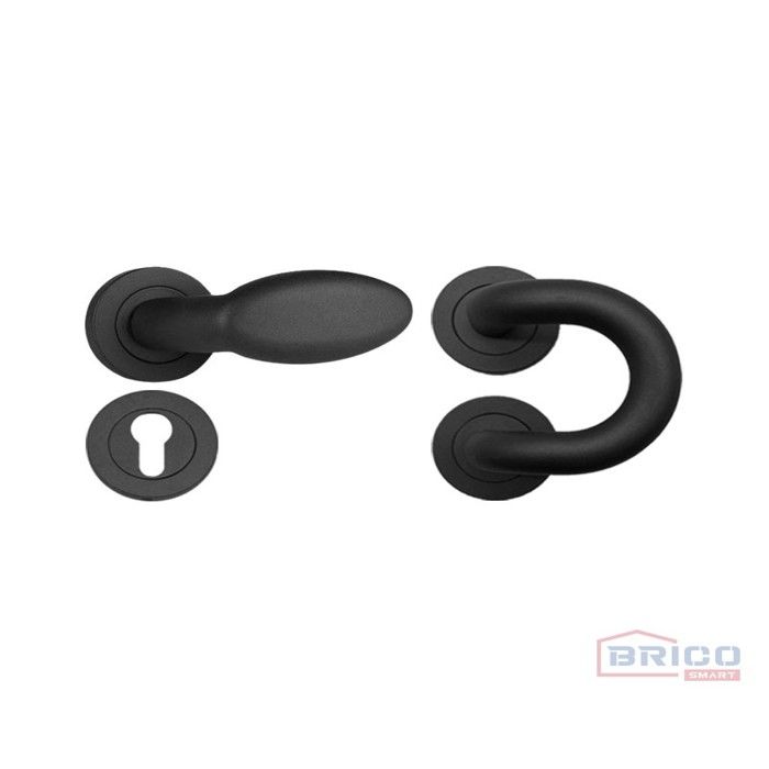 Béquille couleur noire pour porte d'extérieur