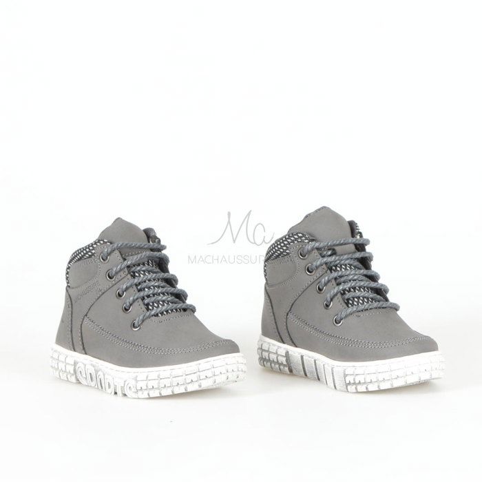 OKLAHOMA - Baskets Enfant en Gris