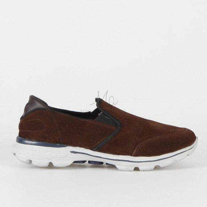 Chaussure - Machaussure - Ultra Confortable - Marron - Daim-Nubuck - Plat