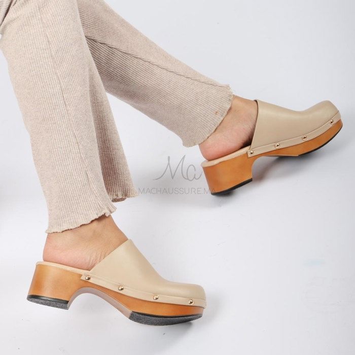 Larisa - Sabots en Beige