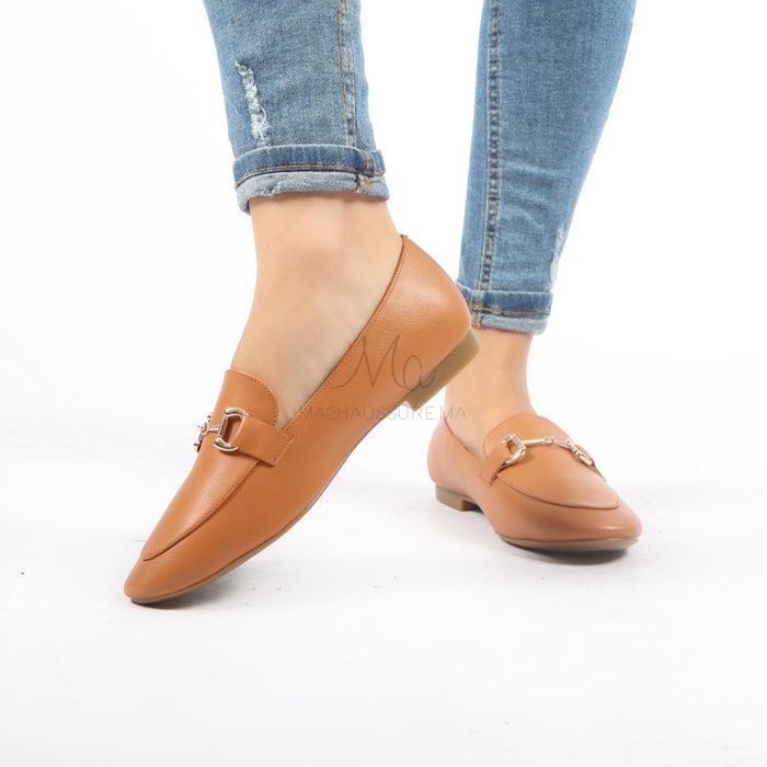 GILLIAN - Mocassins en Tabac