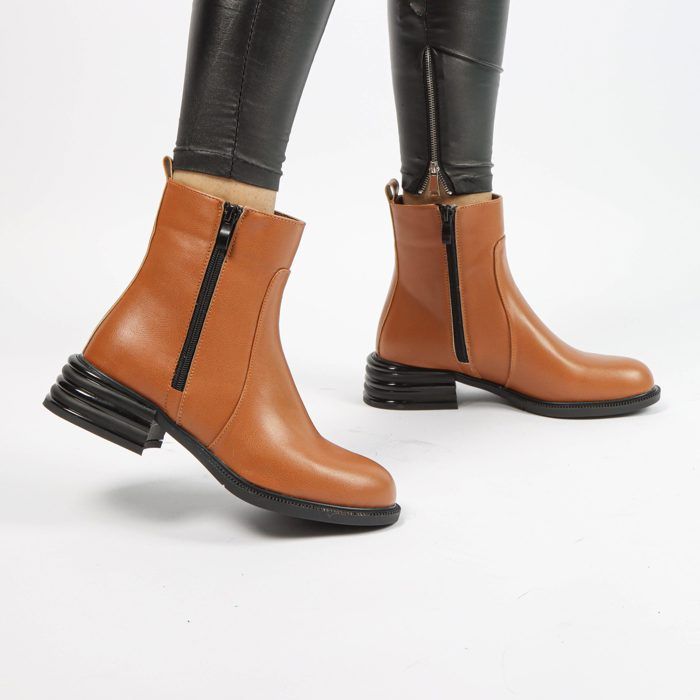 JAIMIE - Bottines à talon en Tabac