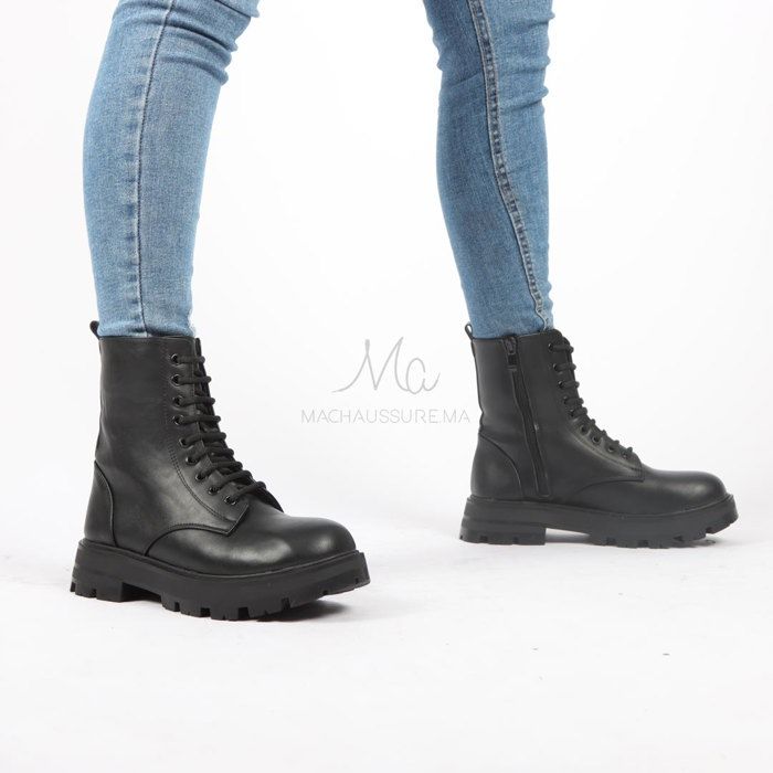 VELSEK - Bottines à plateforme en Noir