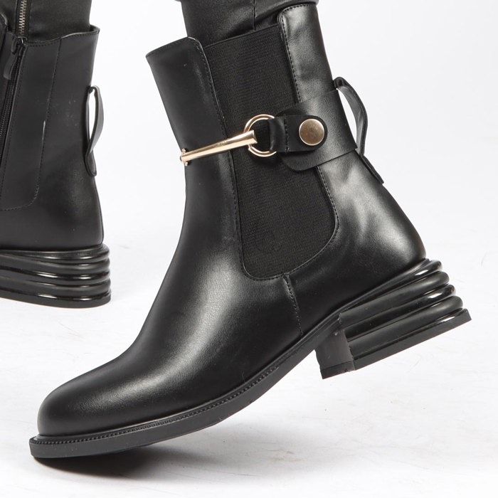 Elvy - Bottines à talon en Noir