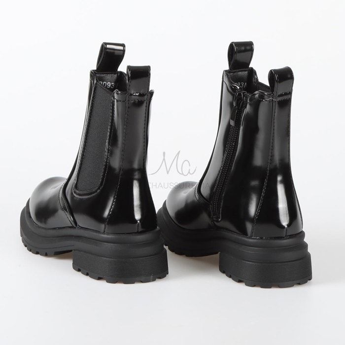 Bottines à talon - ELENA - Noir - Hauteur de talon 4 cm - Système de fermeture Zip - Tige moyenne - Marjane Mall - Image 4