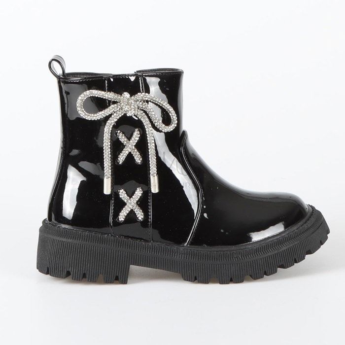 Lydia - Bottines Enfant en Noir