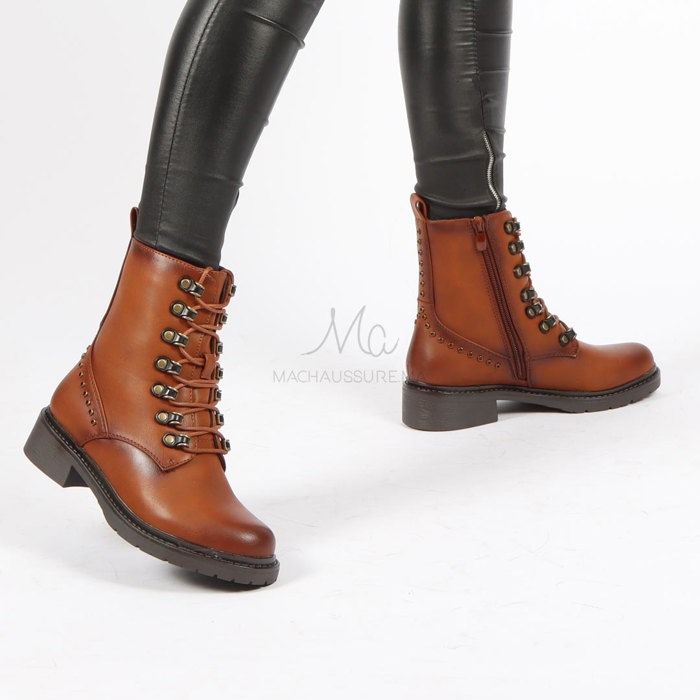 Hilda - Bottines Femmes en Tabac