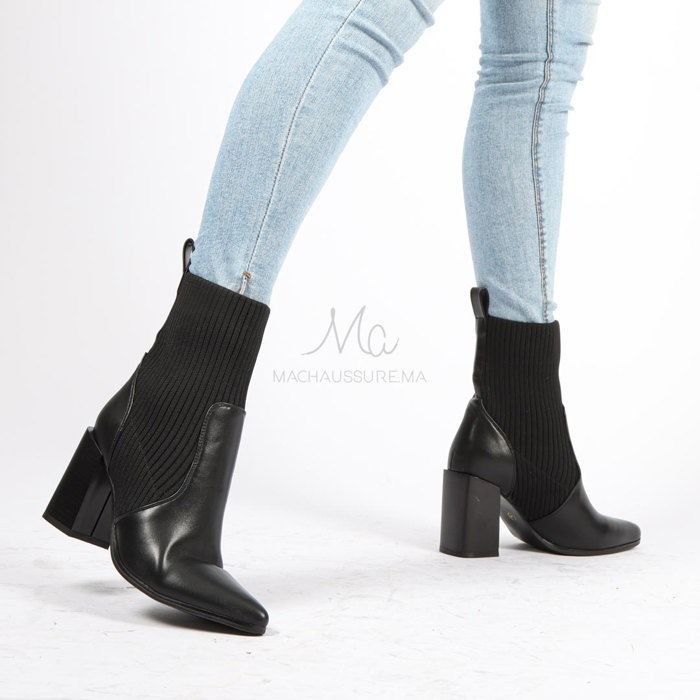 Joliby - Bottines à talon en Noir